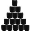 NELLHOMY 15 Rotoli Benda Elastica Autoadesiva,Bendaggio Adesiva Coesivo Non Tessute, Garza Adesiva Traspirante per Mani, Piedi, Braccia, 5cm x 4.5m, Nero
