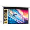 HOMCOM Telo per Proiettore 100" 16:9 Motorizzato con Telecomando, 251x8x168 cm, Bianco | Aosom Italy