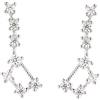 SLUYNZ FarryDream Orecchini in vero argento Sterling 925 con cristalli di zirconia cubica, per donne e amanti, Argento sterling, Zirconia cubica