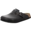 Birkenstock Boston - Zoccoli Unisex per Adulti, Bianco, 45 EU