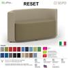 SEIPO RESET RS0002 Divano 2 posti imbottita singola Base cromata SEIPO Tessuto V