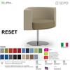 SEIPO RESET RS0004 Poltrona autoallineante Base zavorrata tonda Base cromata SEIPO Tessuto V