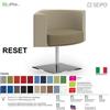 SEIPO RESET RS0005 Poltrona autoallineante Base zavorrata QUADRA Base cromata SEIPO Tessuto V