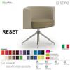 SEIPO RESET RS0009 Poltrona girevole Base piramidale in alluminio SEIPO Ecopelle D2