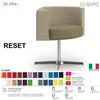 SEIPO RESET RS0010 Poltrona girevole ed elevabile a gas Base 4 razze in alluminio SEIPO Ecopelle D2