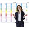 PACKLIST® Calendario da Parete 2026 XXL (84x60 cm) - Planner Annuale A1 con Layout a Colonne (Settimane Centrate) - Carta Premium 160g - Spedito Piegato (Senza Plastica) - Organizer Ufficio e Casa