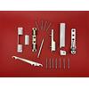 FTF - Fenstertechnik Aubi Siegenia Si Set di cuscinetti angolari EW001 / EB005 + cuscinetto sterzo LL300 + chiave di regolazione con tappi bianchi per la sostituzione dei cuscinetti angolari difettosi e del manubrio