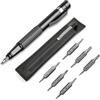 KOSLEOW Cacciavite di Precisione 13 in 1, Set di Teste Magnetiche per Riparazione iPhone, PC, Orologio, Elettronica, Mini Cacciavite Multifunzione con Clip da Tasca