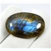gemsone Pietra preziosa cabochon ovale in labradorite multi fuoco naturale 38,10 ct