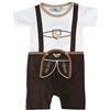Isar-Trachten Isar della Trachten Baby Body pantaloni in pelle Body Baby braun11 74
