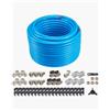 VEVOR Kit di Tubi per Compressore d'Aria, 60,96 m x 19,05 mm, Sistema di Tubazioni per Aria Compressa in HDPE-Alluminio, a Prova di Perdite, Resistente alla Pressione per Garage e Officine, Blu