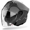 Airoh casco jet H 21 Color - Grigio scuro lucido