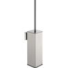BVL Scopino Bagno WC da Parete Spazzolato, Acciaio Inossidabile 304 Scopino WC, Spazzolone Bagno WC Indipendente Quadrato