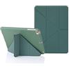 MuyDouxTech MuyDoux Custodia per iPad Mini 5 4 3 2 1, Origami Cover iPad Mini 7,9 Pollici, 5-in-1 Angoli di Visuale Multipli, Auto Svegliati/Sonno, Cover Posteriore Morbida Flessibile Antiurto, Verde Notte