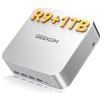 GEEKOM [2026 Edizione Mini PC AI A7 MAX con AMD Ryzen 9 7940HS,16GB DDR5 e 1TB SSD(Memoria DDR Espandibile,Non LPDDR),Mini PC Windows 11 Pro,Grafica Radeon 780M, 4 Modalità | USB4 | 8K | Lettore SD