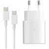 DBZYLN 25W Caricatore USB C Rapido Caricabatterie per Samsung Galaxy S24, S24+, S23, S22 Ultra, S21, S20, A54, A53, A14, Fold5/4, Flip 5/4, Note10 Rapida USB C Carica Alimentatore Presa con Cavo - Bianco