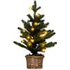COSTWAY Albero Luce LED 180 cm, Betulla con Luci LED Bianco Caldo