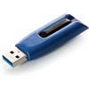 VERBATIM Chiavetta USB Store 'n' Go V3 MAX I USB-3.2 Gen 1 I 32GB I Memoria USB con meccanismo a scorrimento I Interfaccia SuperSpeed I Memoria esterna per Laptop Notebook ecc. I Blu/nera