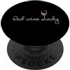 Rotwein Geschenke Sprüche Bilder Zitate Vino rosso Lady / vino rosso scritta / vino rosso frasi PopSockets PopGrip Intercambiabile