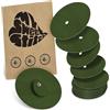 MySweetStitch - 10 x Dexcom G7 cerotti sensore con foro di ventilazione, Overpatch Ø 65mm, cerotto impermeabile, traspirante, delicato sulla pelle, Made in Germany, Olive-Green