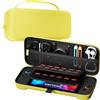 ProCase Borsa per Console Custodia per Nintendo Switch 2 2025 con 24 Slot per Schede di Gioco, Custodia Protettiva Dura da Viaggio Portatile Adatta per Console e Accessori -Giallo