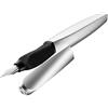 Pelikan 947366 Twist - Penna stilografica universale (mancini/destrimani), tratto M (medio), argento