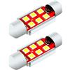 MCK Auto - Sostituzione per LED CanBus da 36 mm Set di lampadine bianche molto chiare e senza errori compatibili con A1 A3 F30