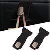 CGEAMDY 2 Pezzi Ganci Appendere Auto, Gancio Porta Borsa per Organizer Auto, Gancio per Vano Portaoggetti Auto, Accessori Universali Interni Decorativi per Autos, Camper, SUV, Camion(Nero)