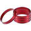 A ABSOPRO Anellos Centrici Set di 4 per Mozzo Auto Spaziatore Centrale | Elimina Vibrazioni, Corregge Dimensioni, Diametro Esterno 67,1mm, Diametro Interno 66,1mm, Spessore 10mm