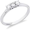 Gioielli di Valenza Trilogy in Oro bianco 18k con Diamanti, ct. 0,30