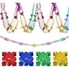 baymety 4 decorazioni natalizie per soffitto, colorate ghirlande natalizie retrò da appendere in lamina vintage a vortici da soffitto vecchio stile anni '80 decorazioni natalizie per feste per feste al