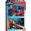 Educa - Puzzle Spider-Man | 2x100 pezzi Puzzle Set | Spiderman Marvel Supereroi | dai 6 anni (18101)