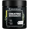 natural elements Creatina Monoidrato in Polvere - Materia prima di marca Creapure® - 147 porzioni (500 g) - Ultrafine: Mesh Factor 200 - Insapore e vegan - Polvere Pura senza Additivi Superflui - Prodotta in Germania