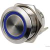OSCULATI Interruttore FLAT inox ON Momentaneo - OFF 12/24 V blu