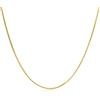 Miore - Catena Donna in Vero Oro Giallo 9 Kt 375. Catenina Grumetta Oro Giallo Anallergica. Collana Lunga Cm 45, Chiusura anello a molla.