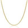 MIORE Collana Donna Collana Uomo Argento 925 Placcato Oro 18K, Catena a Cordoncino 50 cm, Made in Italy, Anallergica, Confezionata in Elegante Portagioie, Gioiello Unisex Raffinato