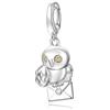 FANCIME Harry Potter x FANCIME Collaboration - Hedwig Charm, Sterling Silver Charms Necklace Jewellery Gift for Women Girls