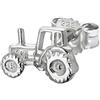 NKlaus Orecchino singolo con trattore in argento sterling 925 Orecchino in argento 8 * 5mm 4837