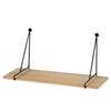 AKTIVE Max Home Mensola a muro, 40 cm, peso massimo supportato 5 kg, con supporti triangolari in metallo, flottante, effetto legno, per quadri, decorazione, soggiorno, sala da pranzo (18489)