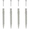 EKEY UNO 200011 Set di montaggio per facciate con coibentazione termica, Tasselli isolanti con viti, grigio, 4 pezzi