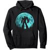Dizer Store Cyan Moon - Robot UFO Felpa con Cappuccio