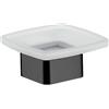 Emco Loft - Portasapone in vetro satinato, colore: Nero