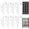VEPEPE 8 Pezzi Ganci per Termoarredo Bagno Rotondo con Cuscinetti Antiscivolo Ganci Termoarredo Bagno Bianco Appendini per in Plastica Appendini Radiatore Accappatoio
