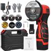 VISLONE Smerigliatrice angolare,Vislone Smerigliatrice angolare a batteria 7000 giri/min con 2 batterie 16,8 V 2000 mAh e disco abrasivo per tagliare mattoni lucidati, legno, pietra, acciaio