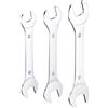 QUARKZMAN Set Di 3 Chiavi a Doppia Apertura Sottile 14×15/16×17/18×19mm Metric Super Thin Small Flat Head Wrench Mirror Polished Open Ended Spanner per Riparazioni Automobilistiche