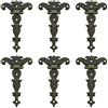 INCREWAY Cerniere antiche, 6 cerniere decorative in bronzo intagliate retrò per armadietti e scatole di gioielli