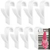 Realure 8 Pezzi Ganci Termoarredo Bagno, Ganci Per Termoarredo Bagno, Appendini Termoarredo Bagno, Adatto a Tutti I Termoarredo Standard, Ganci Per Scaldasalviette Ganci Per Accappatoio Bagno Ganci Plastica