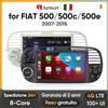 JUNSUN AUTORADIO GPS JUNSUN FIAT 500 Android 14 Wi-Fi Carplay Android Auto Online Radio