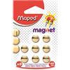 Maped WIGO - Magneti Dorati Pz 8 Diam Mm 10, 8 Pezzi