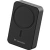 Verbatim Charge 'n' Go Essentials MagSafe 20.000 mAh 15 W magnetico, PD 20 W, funzione di ricarica rapida con indicatore LED per iPhone 16/15/14/13/12 Pro/Pro Max, incluso cavo USB-C a USB-C, nero